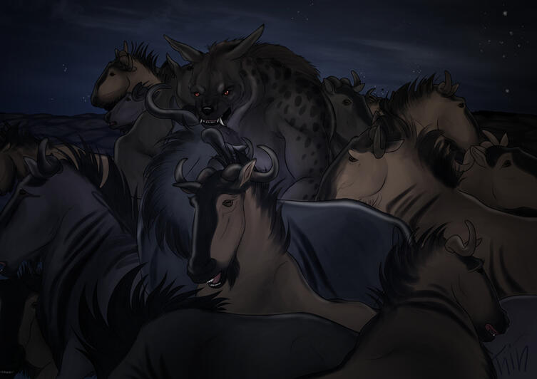 Trouble among the Herd - Awoootober challenge